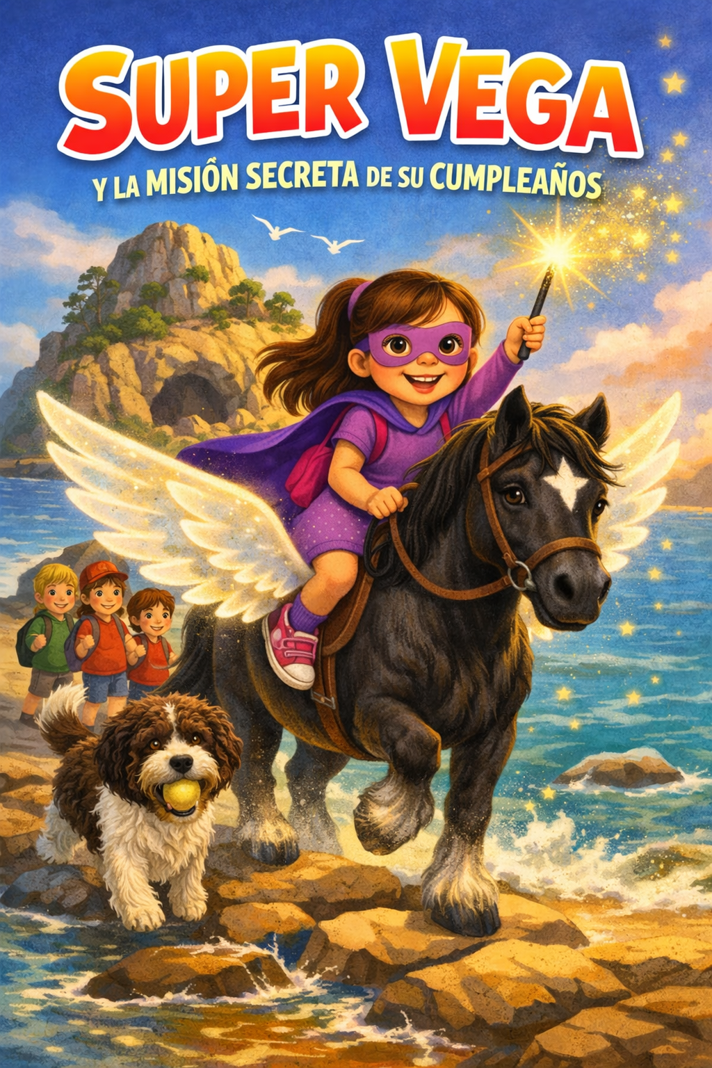 Super Vega y la misión secreta de su cumpleaños, Cuentos personalizados y únicos, Mar Cantero